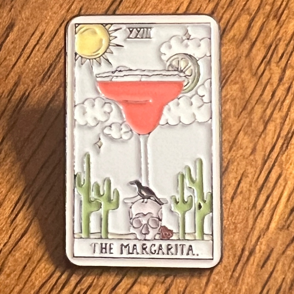 *5/$15* NEW - Tarot Card Margarita Pin